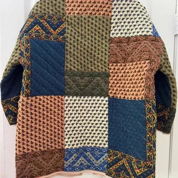 Saachi Quilted Patchwork Coat - Picture 5 of 9